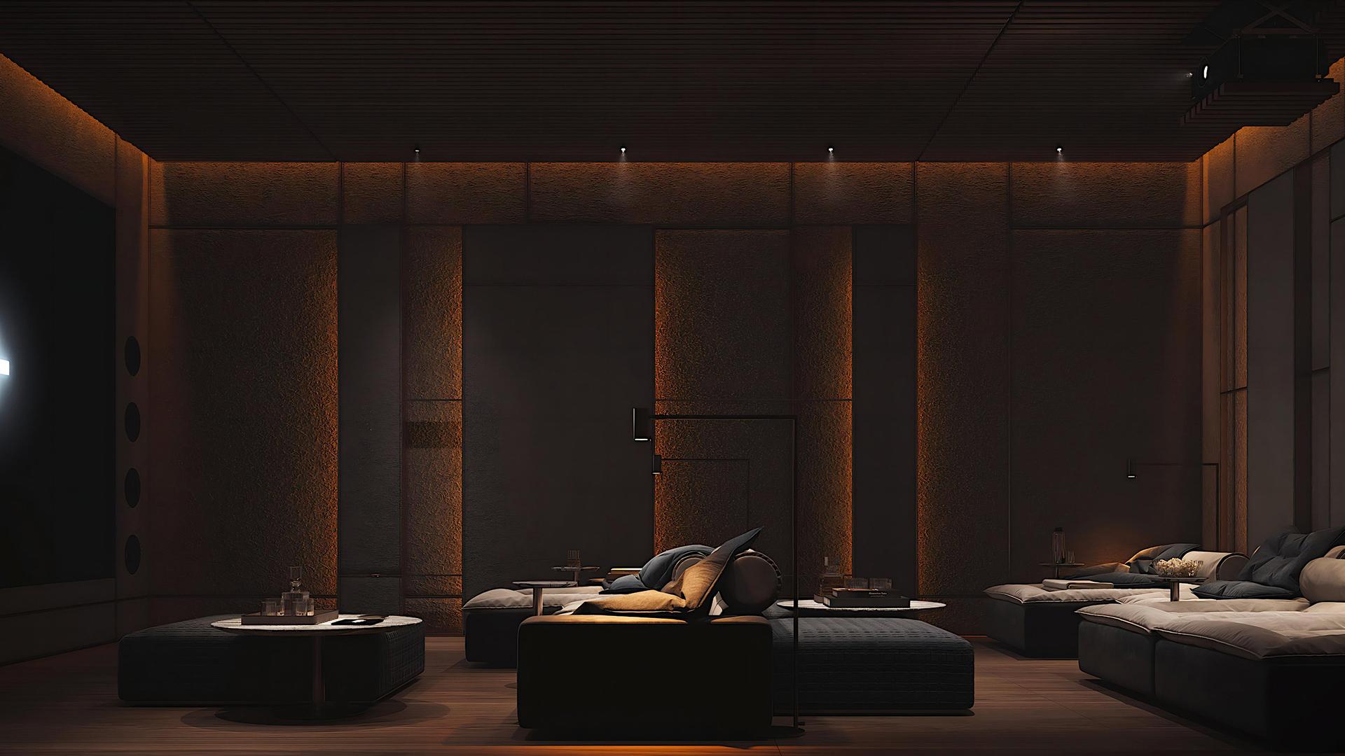 Private cinema lounge