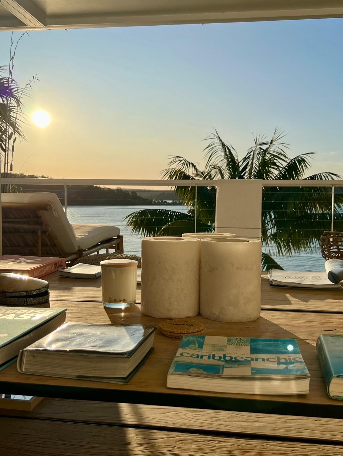 Sunset terrace with Caribbean Chic styling