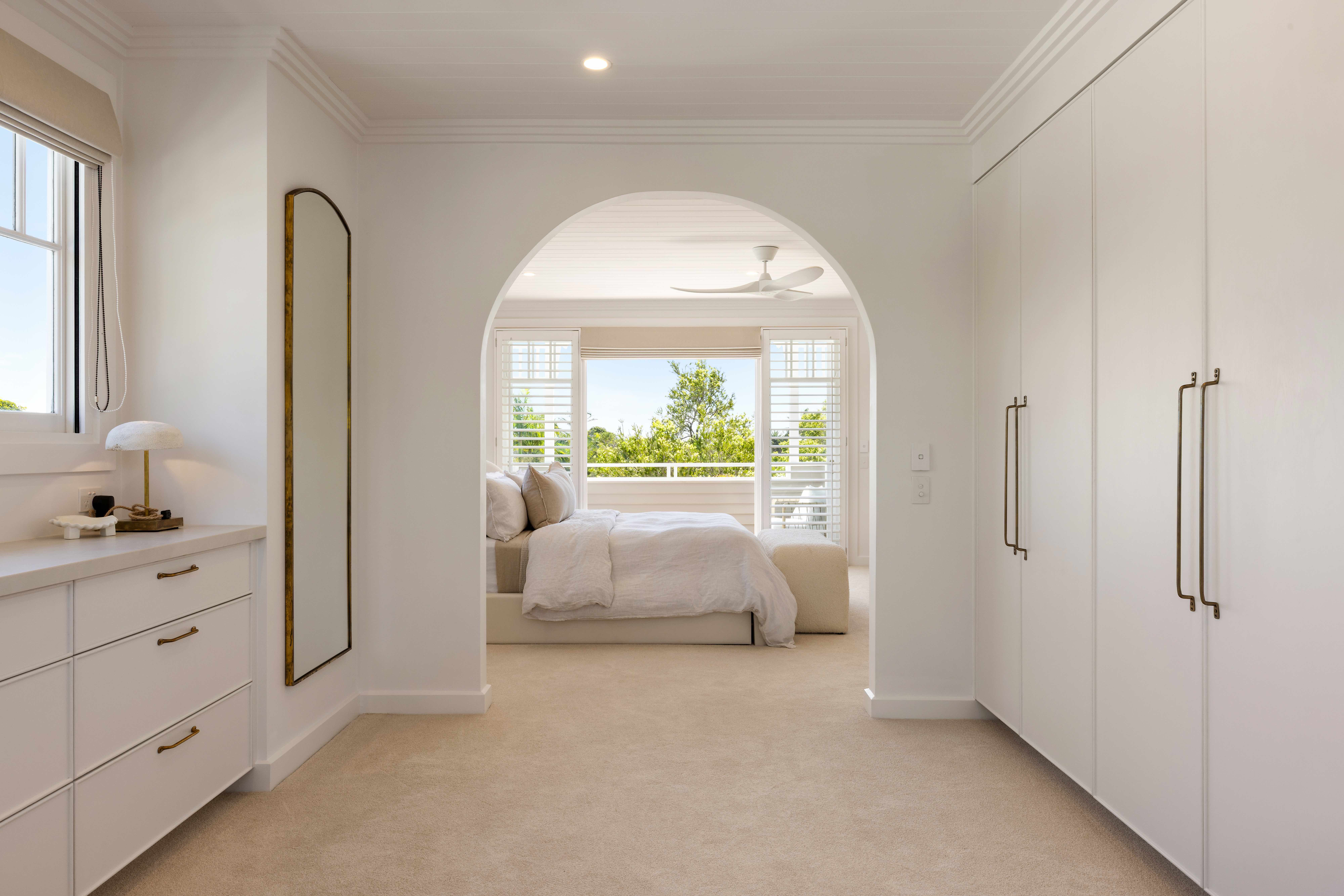 Byron Sands luxury property with pool and palm trees