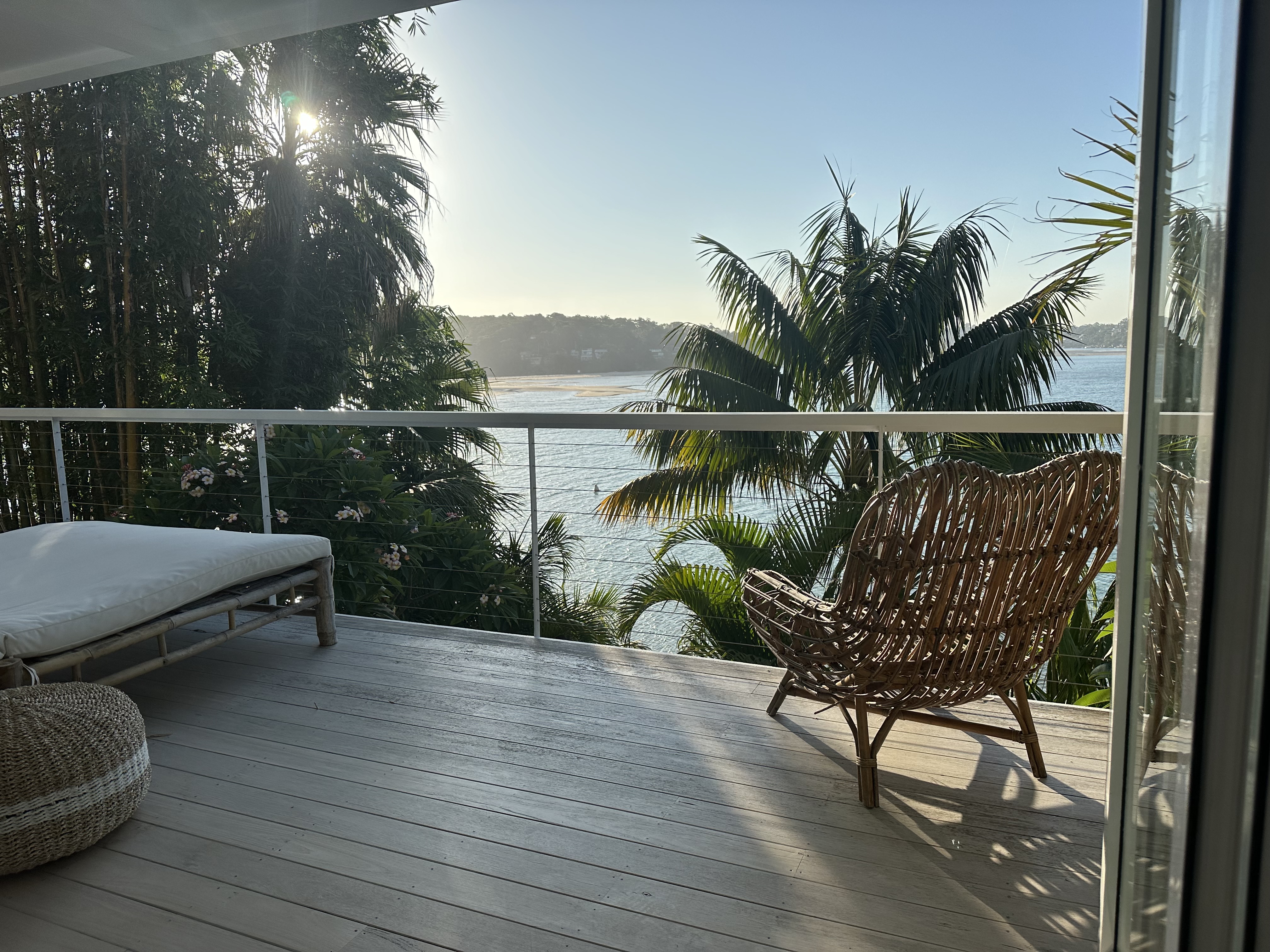 Bundeena Sands waterfront living room with bay views